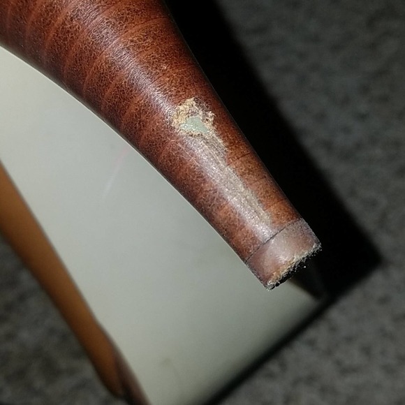 9.5M all man made brown open toe heels - Picture 4 of 6